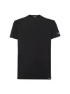 Dsquared2 Logo Patch Crewneck T-shirt In Black