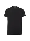 Dsquared2 Logo Patch Crewneck T-shirt In Black