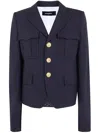 Dsquared2 Tailored Jacket Uniform Style Notch Lapels In Blue