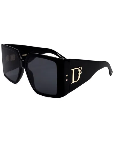 Dsquared2 Unisex D2 0096/s 56mm Sunglasses In Black