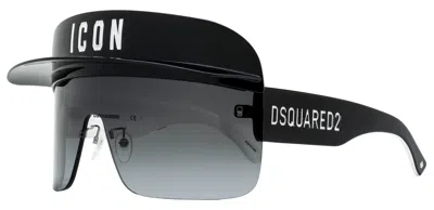 Dsquared2 Unisex Icon Visor Sunglasses Icon 0001/s 8079o Black 99mm