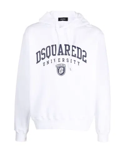 DSQUARED2 DSQUARED2 LOGO PRINTED DRAWSTRING HOODIE