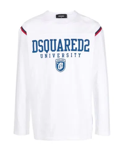 DSQUARED2 DSQUARED2 LOGO PRINTED LONG-SLEEVED T-SHIRT