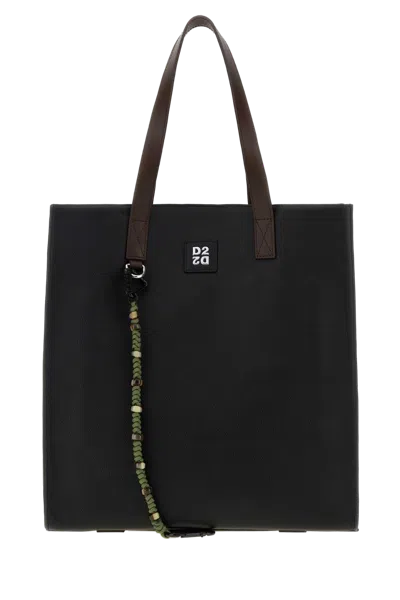 Dsquared2 Upside Down Calfskin Leather Tote Bag In M038