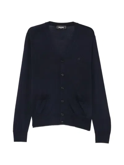 Dsquared2 Upside Down Cardigan In Black