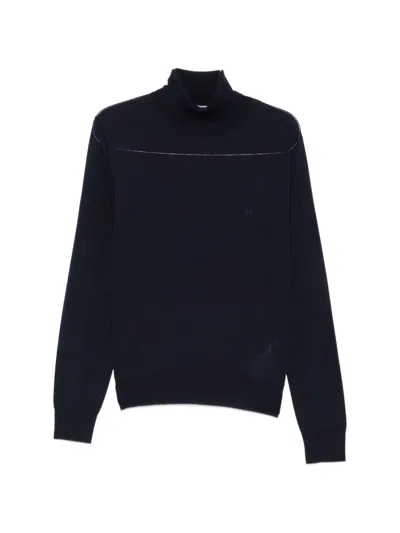 Dsquared2 Upside Down Turtleneck Sweater In Black