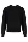 Dsquared2 Wool Sweater Long Sleeves Ribbed Trims In Black