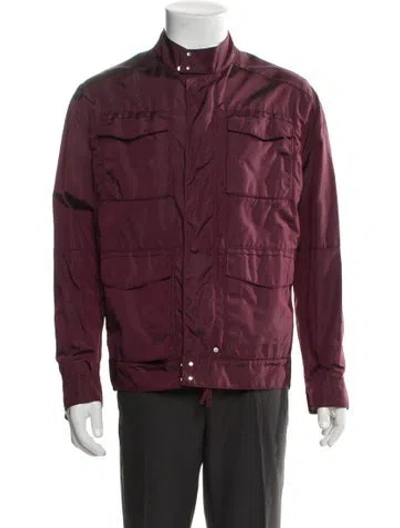 Pre-owned Dsquared2 Utility Jacket In Burgundy
