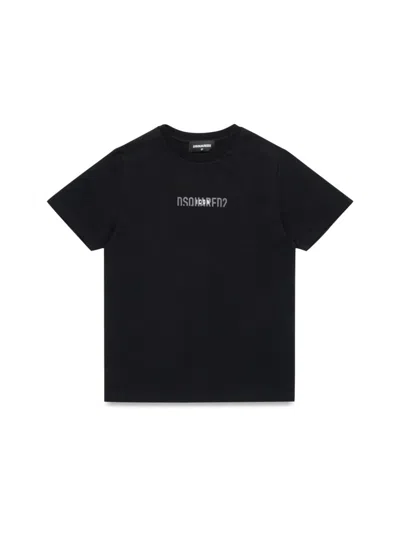Dsquared2 Kids' Uw T-shirt In Black