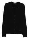 Dsquared2 V-neck Buttoned Cardigan In Black