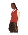 Dsquared2 Woman Cardigan Rust Size M Virgin Wool In Brown