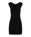 Dsquared2 Logo-plaque Mini Dress In Black