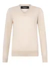 Dsquared2 V-neck Sweater In Neutral