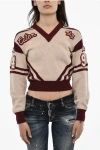 Dsquared2 V-neck Sweater With Contrasting Trims