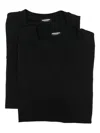 Dsquared2 Two-pack Cotton V-neck T-shirt In Black
