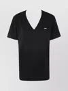 Dsquared2 V-neck T-shirt Short Sleeves In Black