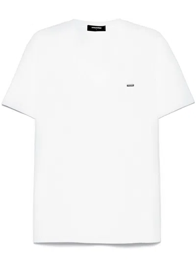 Dsquared2 V-neck T-shirt In White