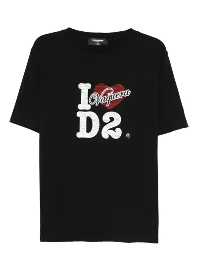DSQUARED2 VAQUERA LOVES D2 T-SHIRT
