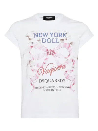 Dsquared2 X Vaquera Short-sleeved T-shirt In White