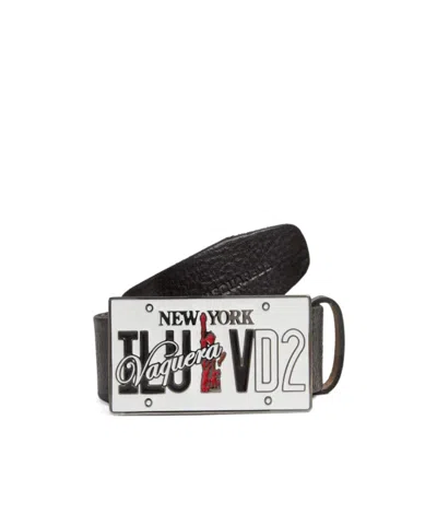 DSQUARED2 DSQUARED2 X VAQUERA LOGO BUCKLE BELT