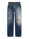Dsquared2 Faded Patchwork Jeans In Blue