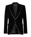 Dsquared2 Velvet Blazer In Black