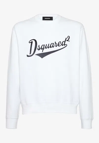 DSQUARED2 VELVET LOGO SWEATSHIRT