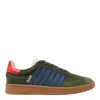 Dsquared2 Adidas Originals Black Leather Sneakers In Verde