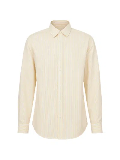 Dsquared2 Vertical-stripe Shirt In Yellow