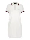 Dsquared2 Long Dress Cut-out Collar In White