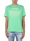Dsquared2 Graphic Print Short Sleeve T-shirt In Brown