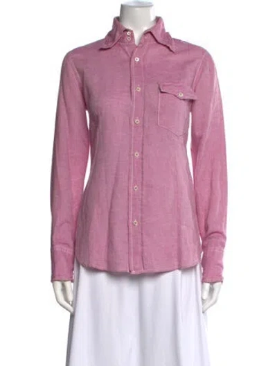 Pre-owned Dsquared2 Vintage 2000's Button-up Top In Pink