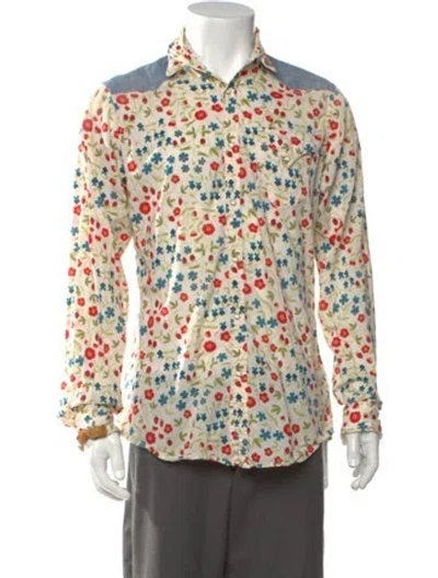 Pre-owned Dsquared2 Vintage 2000's Western Shirt In Yellow