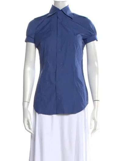 Pre-owned Dsquared2 Vintage 2003 Button-up Top In Blue