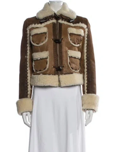 Pre-owned Dsquared2 Vintage 2004 Biker Jacket In Brown