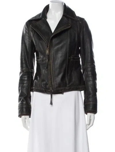 Pre-owned Dsquared2 Vintage 2005 Biker Jacket In Brown