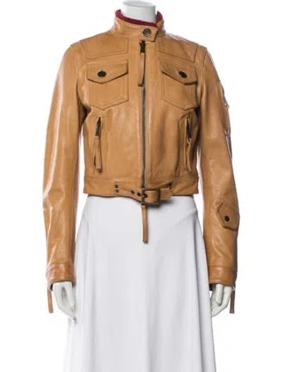 Pre-owned Dsquared2 Vintage 2005 Biker Jacket In Neutrals