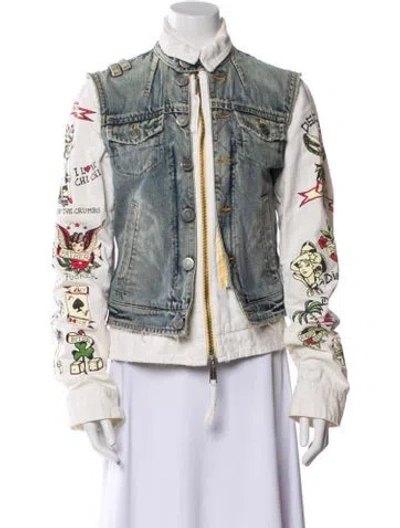 Pre-owned Dsquared2 Vintage 2005 Denim Jacket In Multi
