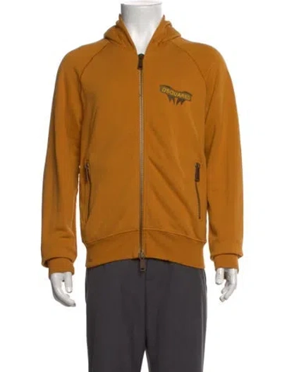 Pre-owned Dsquared2 Vintage 2006 Hoodie In Yellow