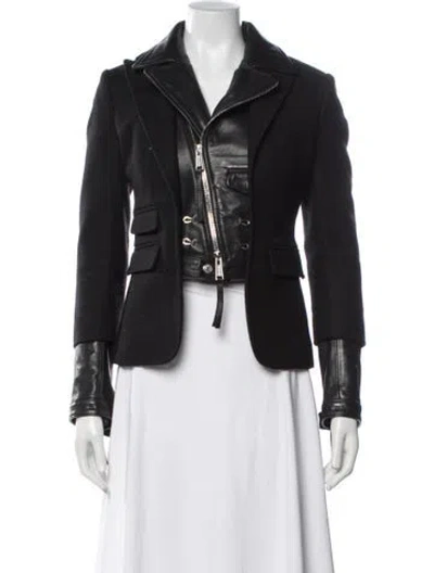 Pre-owned Dsquared2 Vintage 2008 Biker Jacket In Black