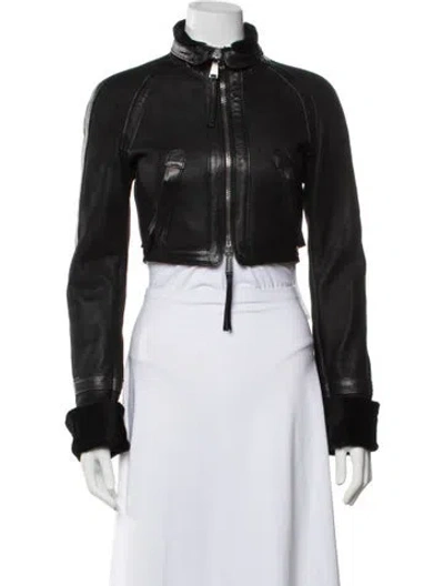 Pre-owned Dsquared2 Vintage 2008 Biker Jacket In Black