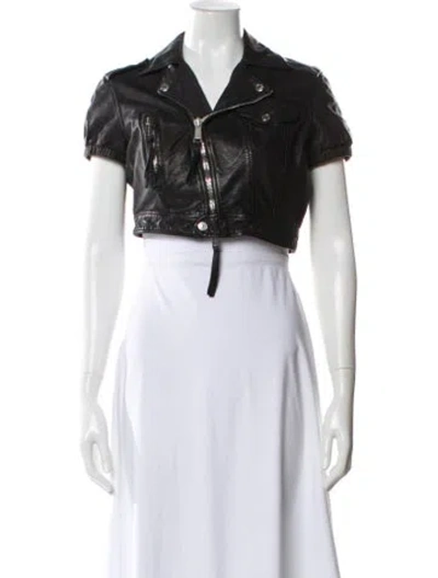 Pre-owned Dsquared2 Vintage 2010 Biker Jacket In Black