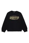 Dsquared2 Vintage Branded Crew-neck Sweatshirt In Black