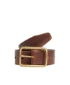 Dsquared2 Adjustable Textured Buckle Belts In Brown
