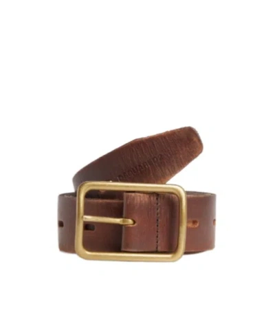 Dsquared2 Vintage Buckle Belt In Brown