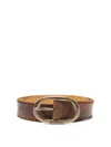 Dsquared2 Vintage Buckle Belt In Brown