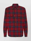 Dsquared2 Vintage Button-down Shirt Elbow Patches In Red