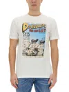 Dsquared2 Printed Cotton T-shirt In White