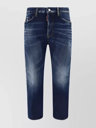 DSQUARED2 VINTAGE COTTON BRO JEANS EMBROIDERY