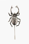 Dsquared2 Vintage Effect Brass Scarab Shaped Brooch
